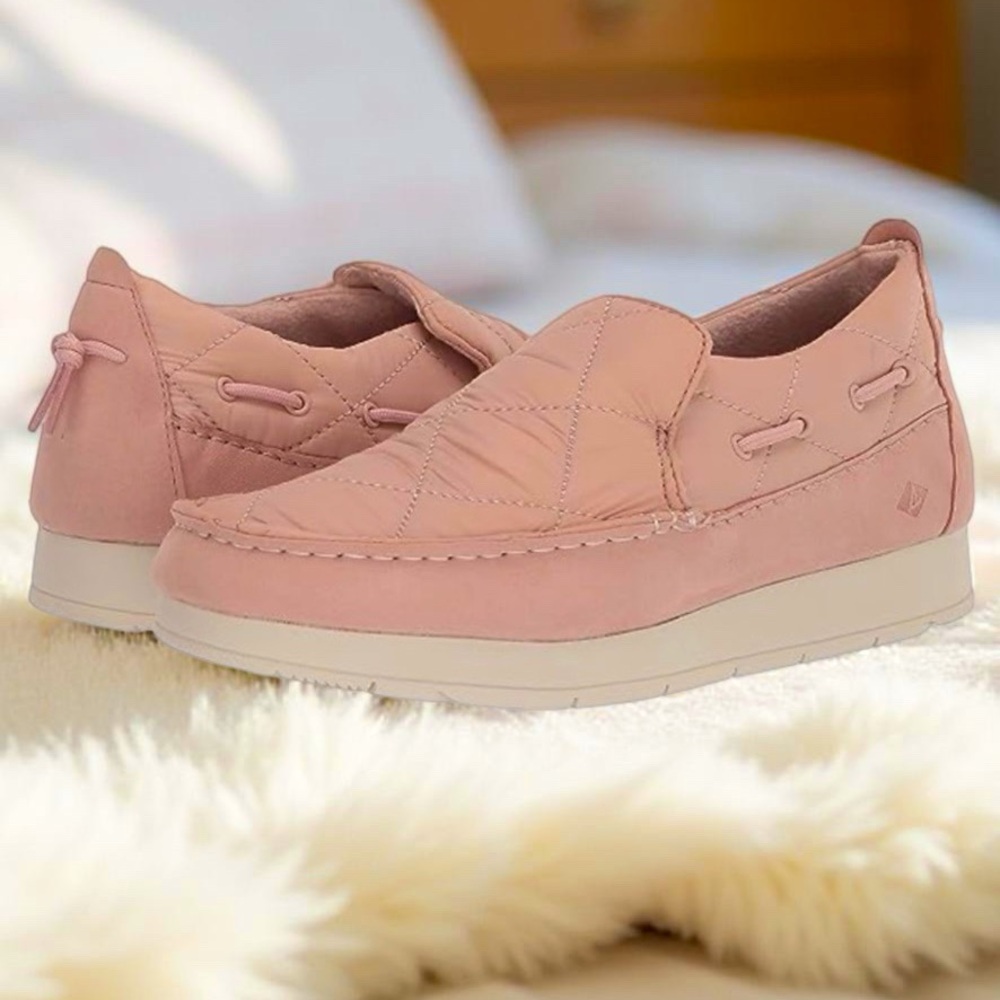 New Sperry Moc Sliders Pink Size 9 NWT